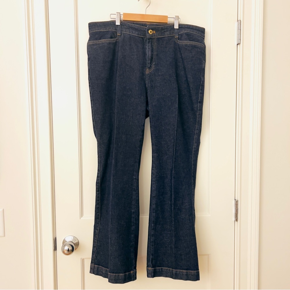 Dark Wash Trouser Jean - Talbots